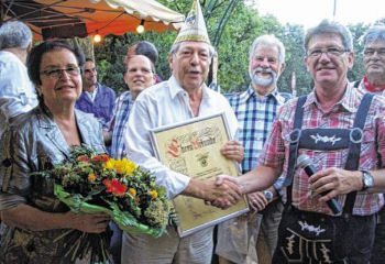 Eine besondere Auszeichnung erhielt Josef Zentis von von seinen Exprinzen.